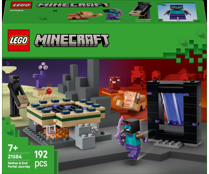 Klocki LEGO® LEGO MINECRAFT 21584 Podróż przez portal netheru i kresu